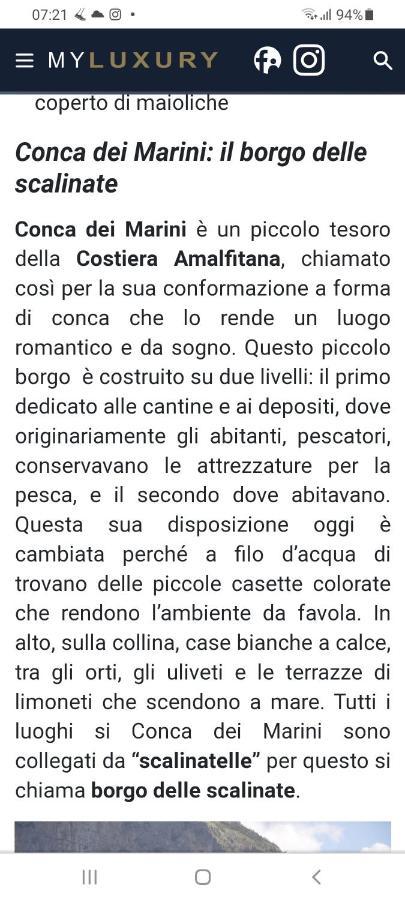 La Casina Del Pennolo, Casa Stani 60 Mq. Villa Conca dei Marini Luaran gambar